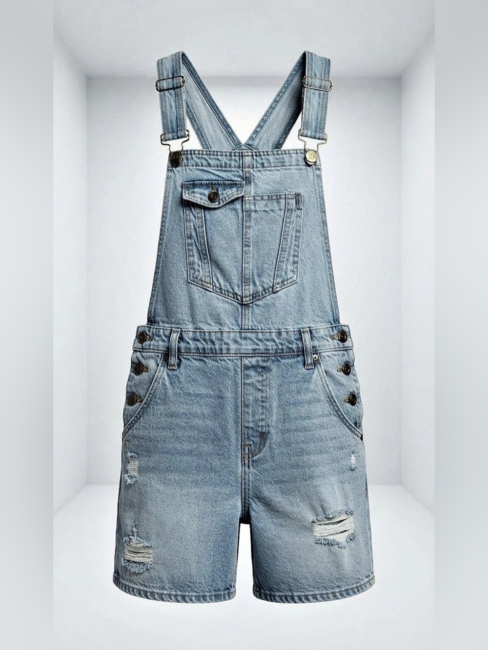 Hidden Dylan Shortall Denim Shortall Blue Size Small